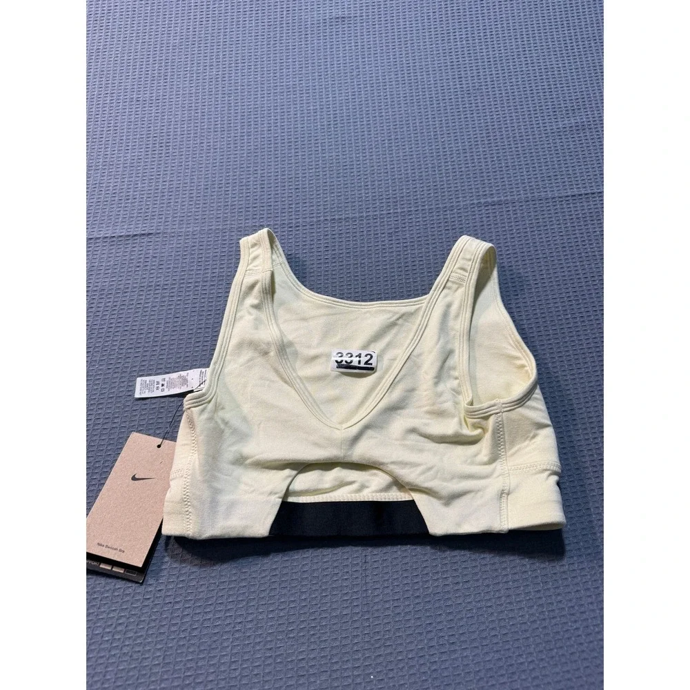 Nike Dri-FIT Swoosh Sports Bra Girls Large Yellow FD2284-113